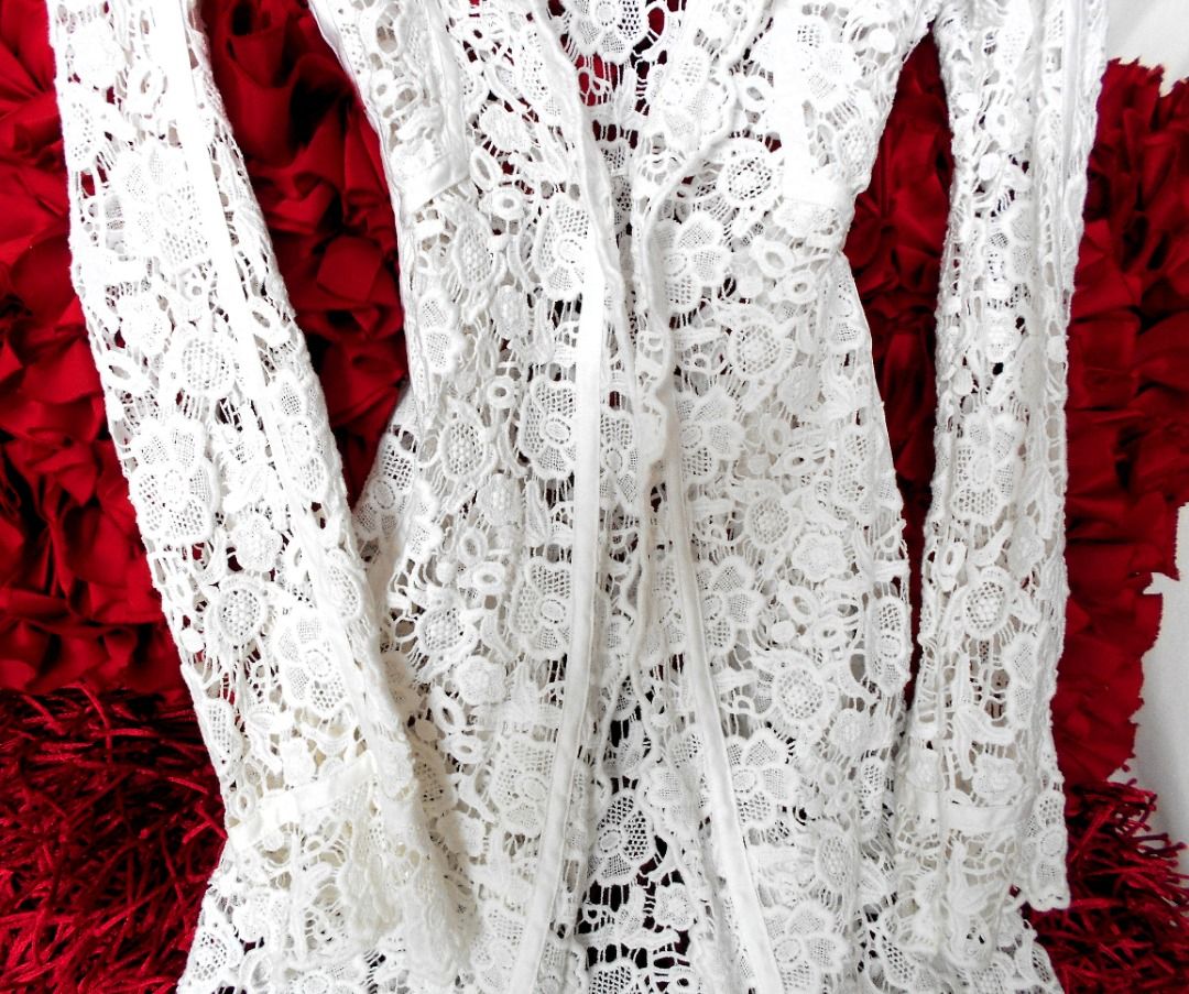 Diane von furstenberg white lace dress clearance