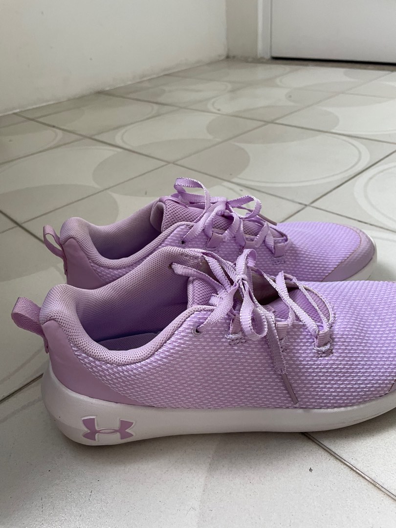 Purple under discount armour sneakers