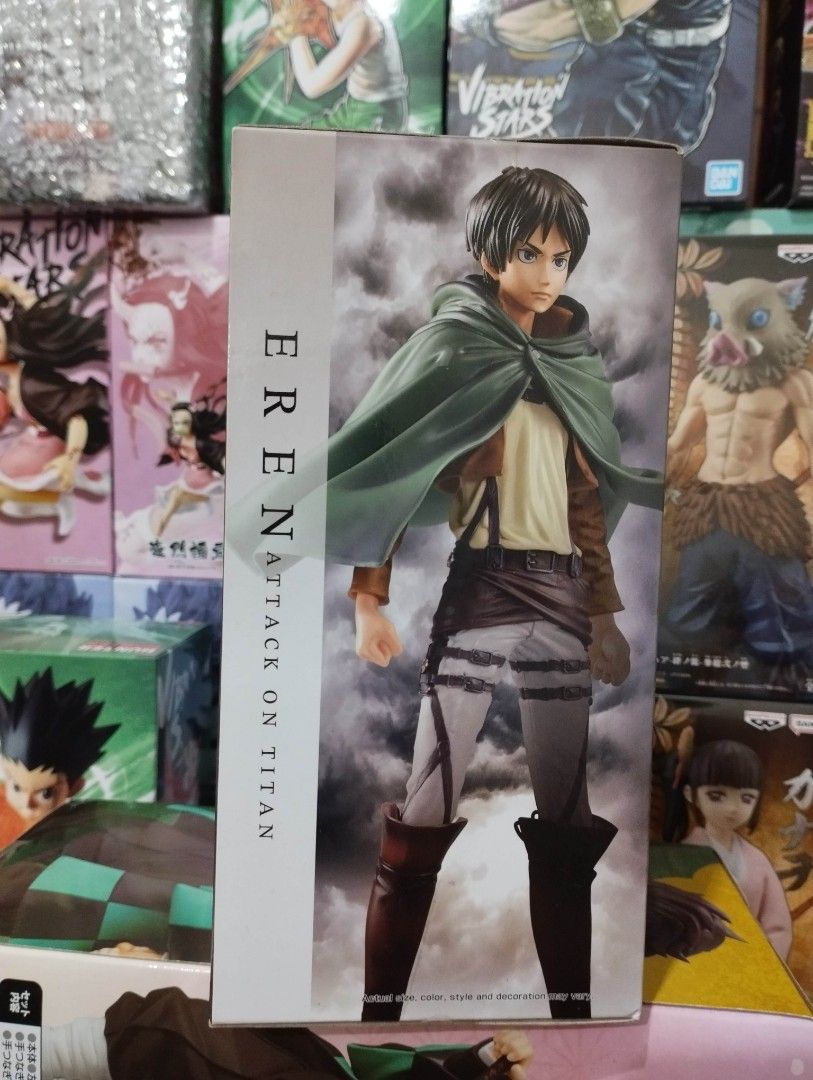 Banpresto MSP Attack On Titan Eren Yeager (Category: Figurines & Statues) located in Manila. Submitted by jmmendoza321 (Listing ID 1263721090, Image 2). Description: Banpresto Master Stars Piece Attack On Titan (Shingeki No Kyojin) Eren Yeager Mint In Sealed Box Mode of Payment: GCash or COD Mode of Delivery: Lalamove or LBC Meet-up around Sampaloc, Manila Area.