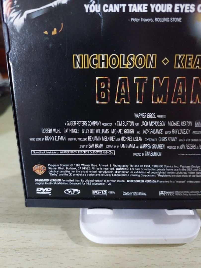 蝙蝠俠Batman DVD 1區, 興趣及遊戲, 音樂、樂器& 配件, 音樂與媒體- CD