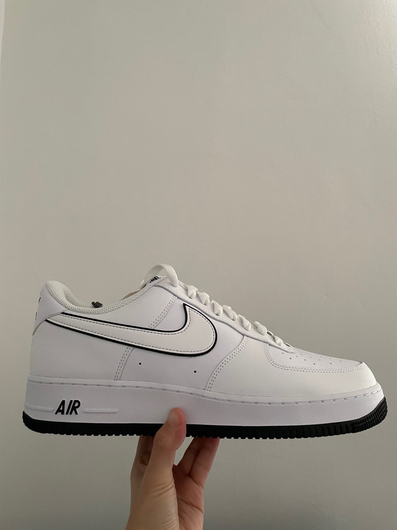 Black sole Nike Air Force 1 Men s Fashion Footwear Sneakers on