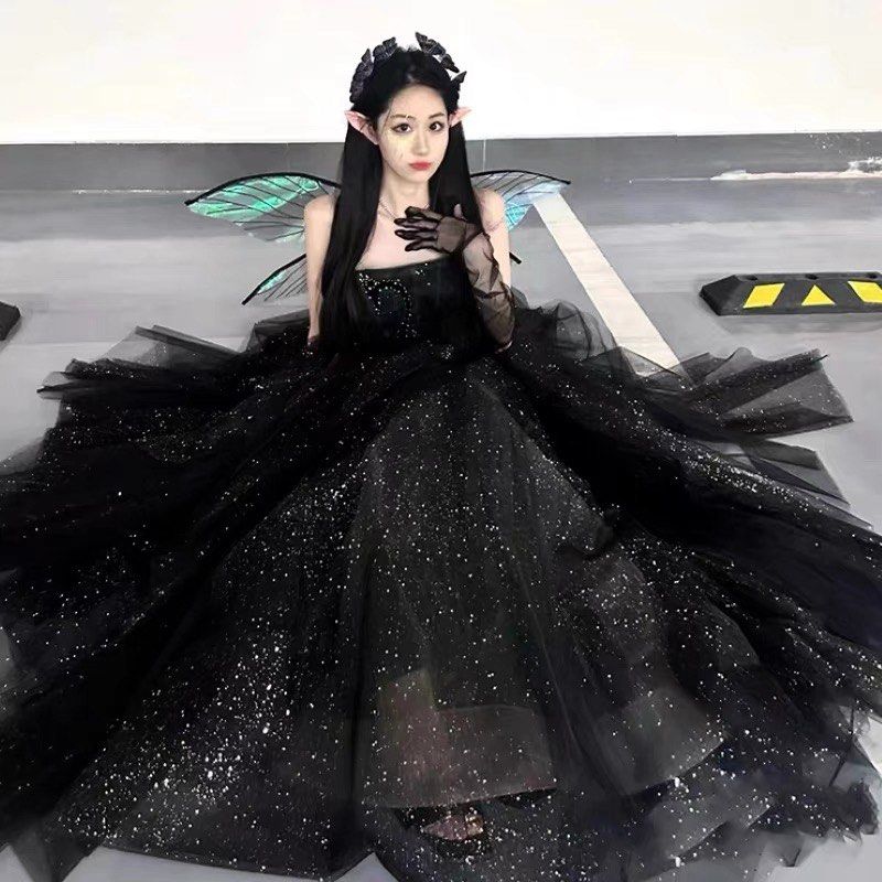All black evening gowns sale
