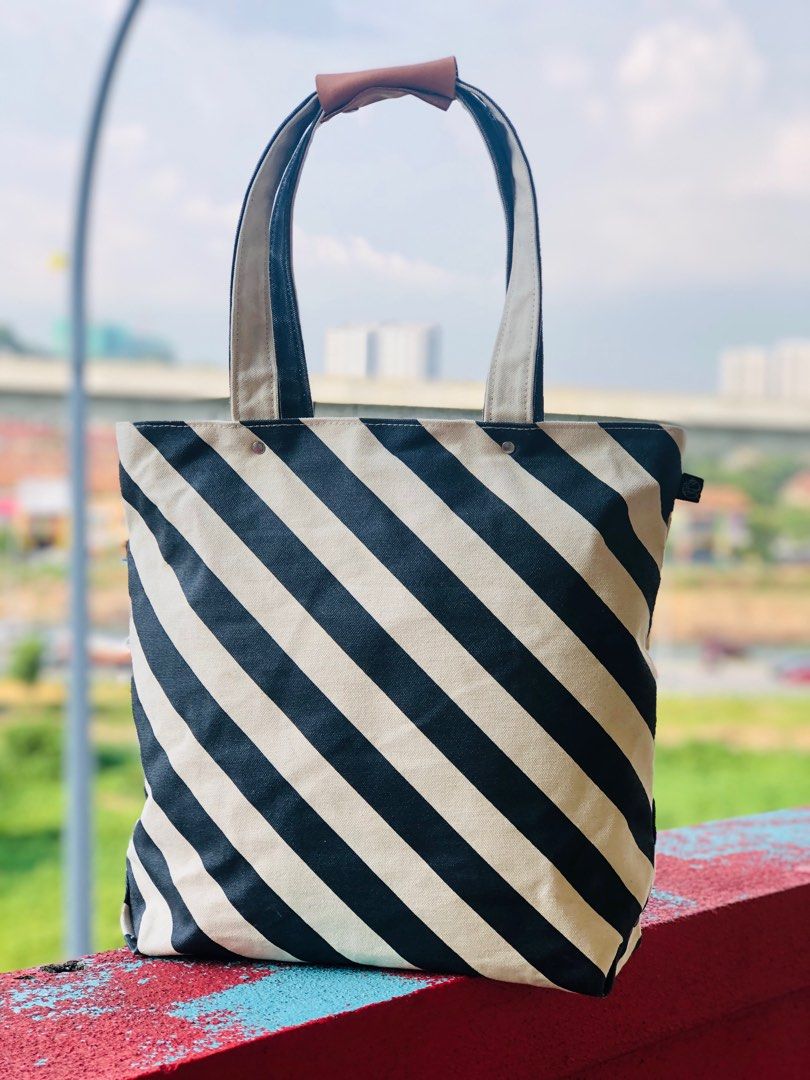 Heavy duty black clearance canvas tote bag