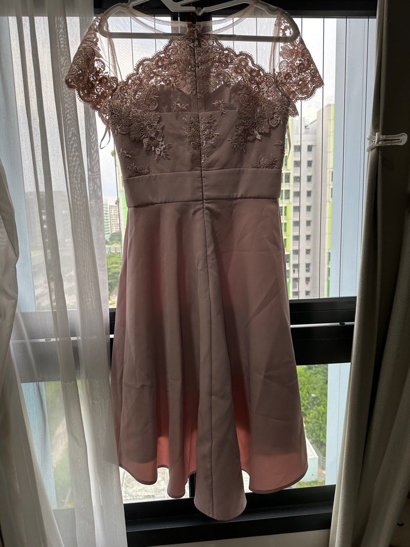 Chi chi london blush pink dress discount
