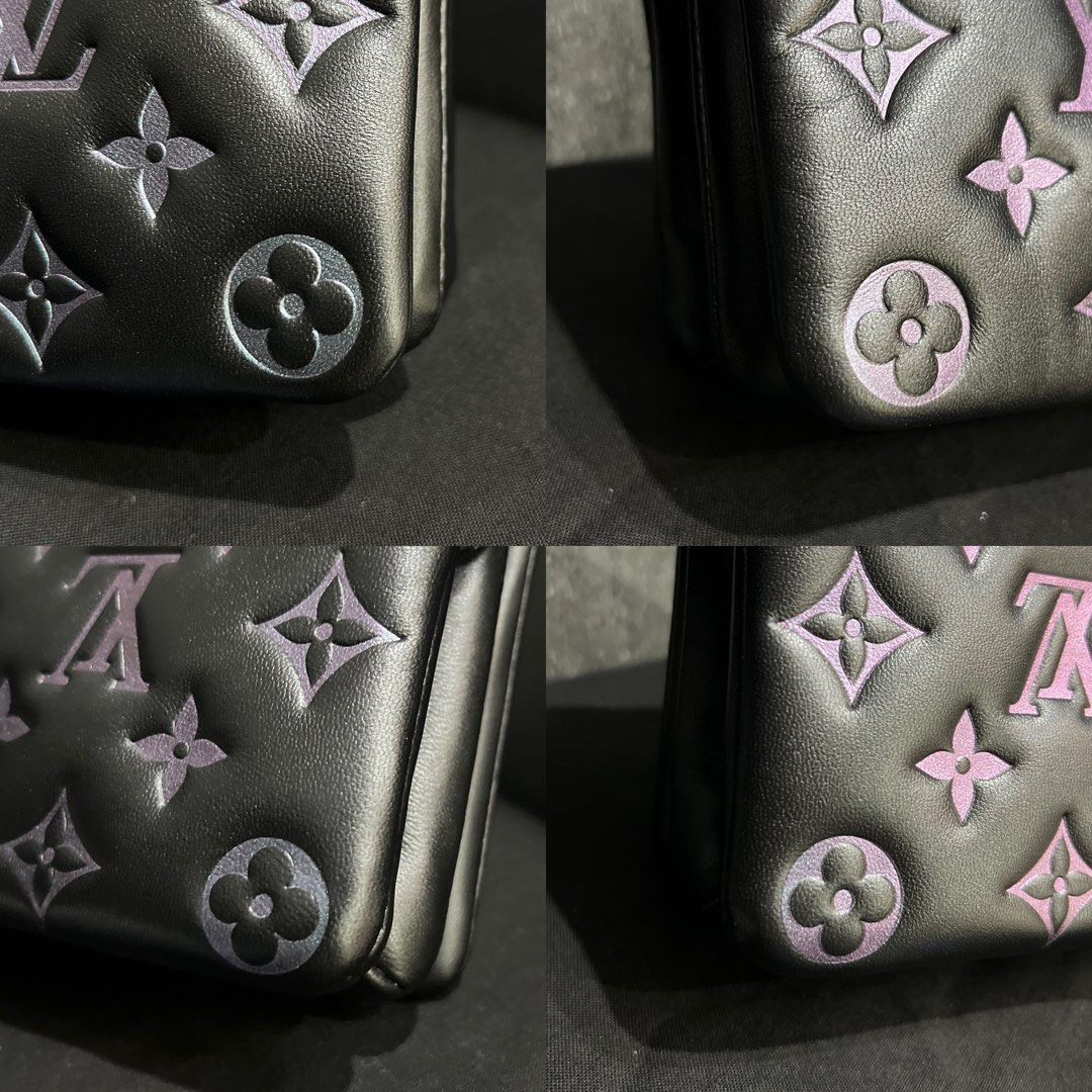 Louis Vuitton - Coussin PM Monogram Embossed Puffy Lambskin Bag Noir