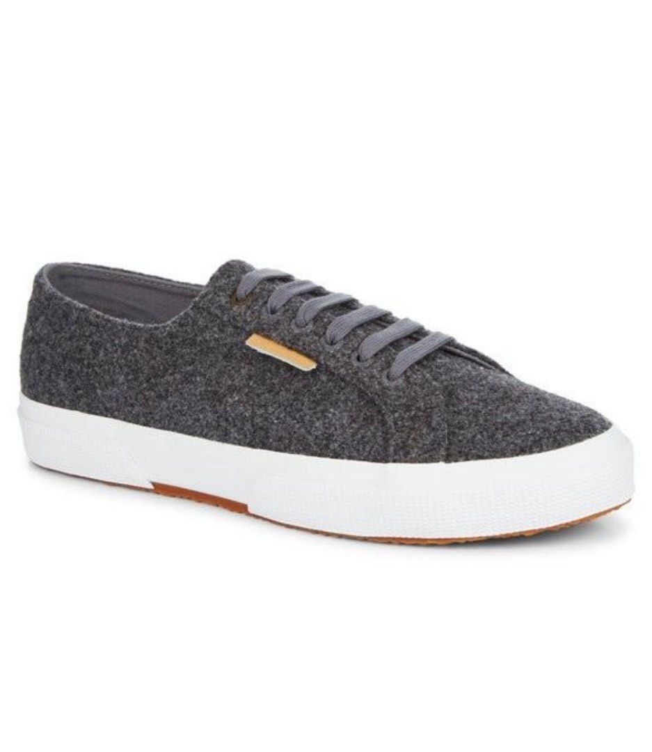 BN SUPERGA 2750 Felt Grey Melange Luxury Sneakers Footwear on