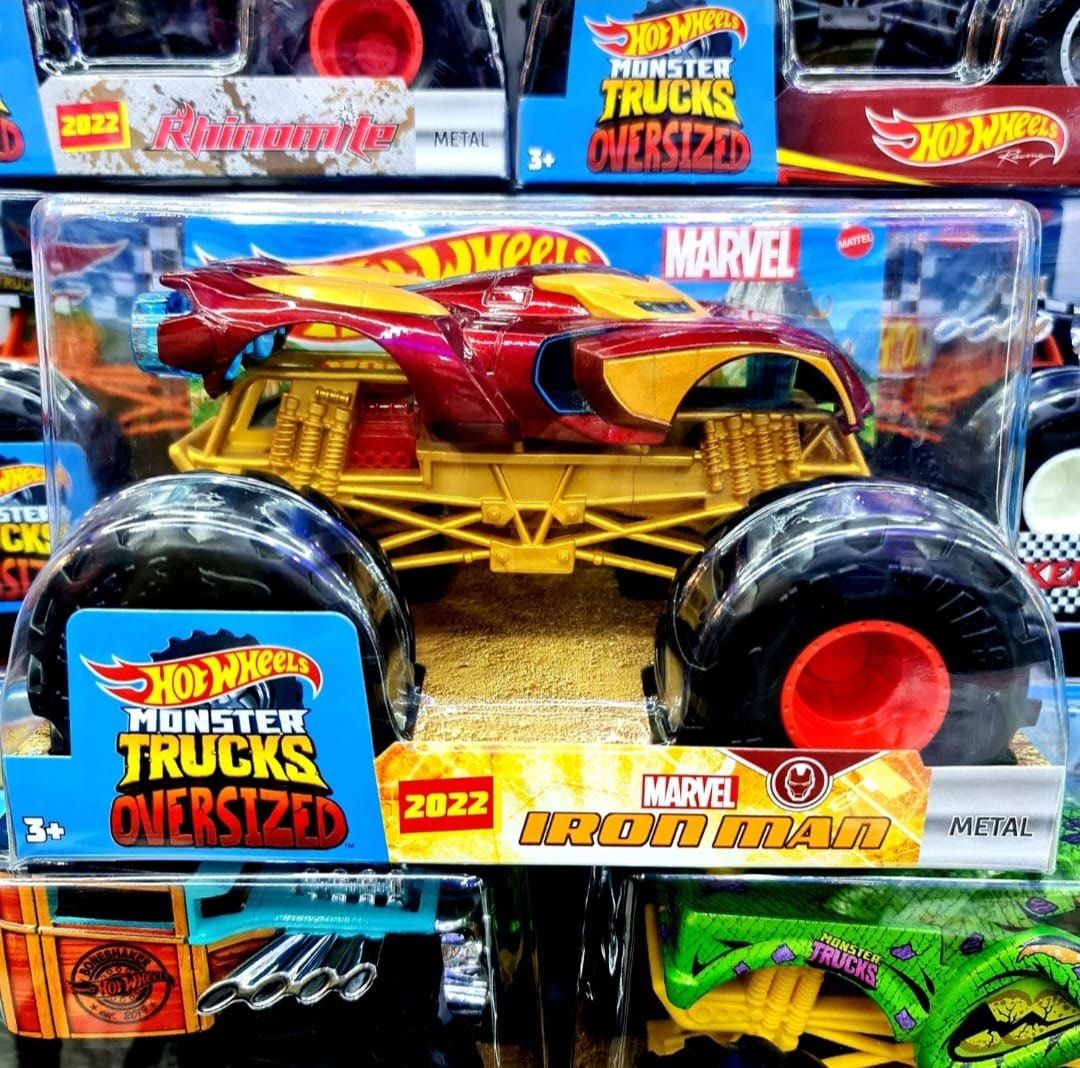  Hot Wheels Oversized Monster Truck Iron Man 2022