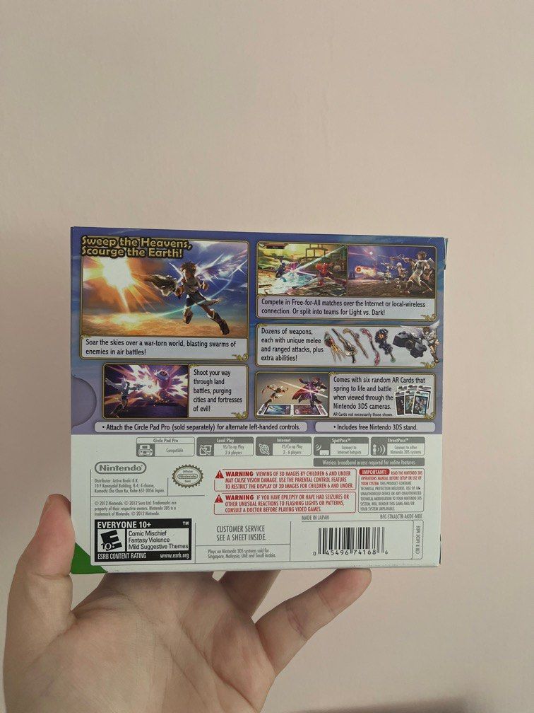 BNIB Kid Icarus 3ds full set 2ds xl retro game nintendo switch games 3ds  games pokemon omega, Video Gaming, Video Games, Nintendo on Carousell