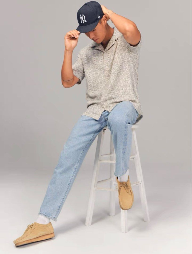 Abercrombie light wash jeans online