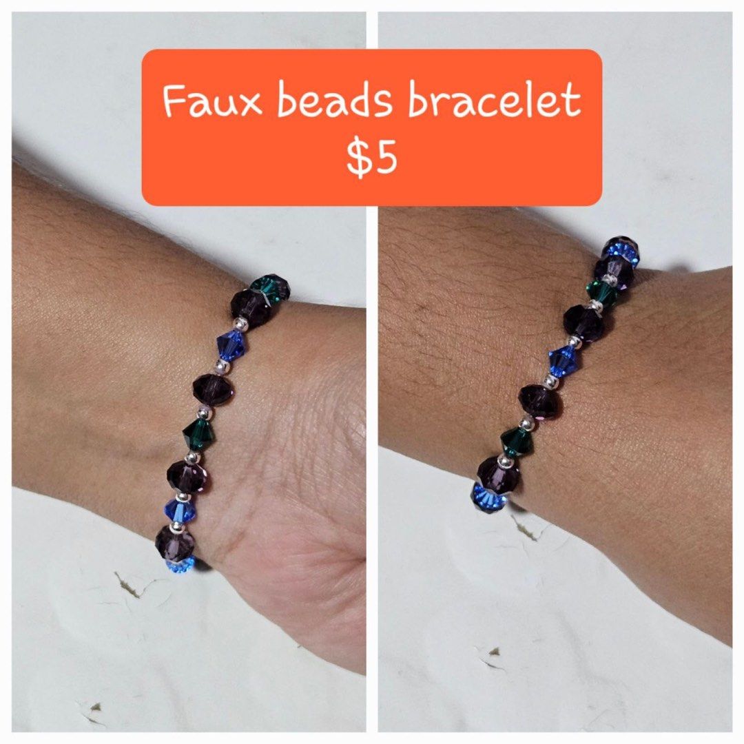 Bracelets (Category: Bracelets) located in Singapore. Submitted by _ayyuuub__ (Listing ID 1263781817, Image 6). Description: Made with faux beads and crystals .