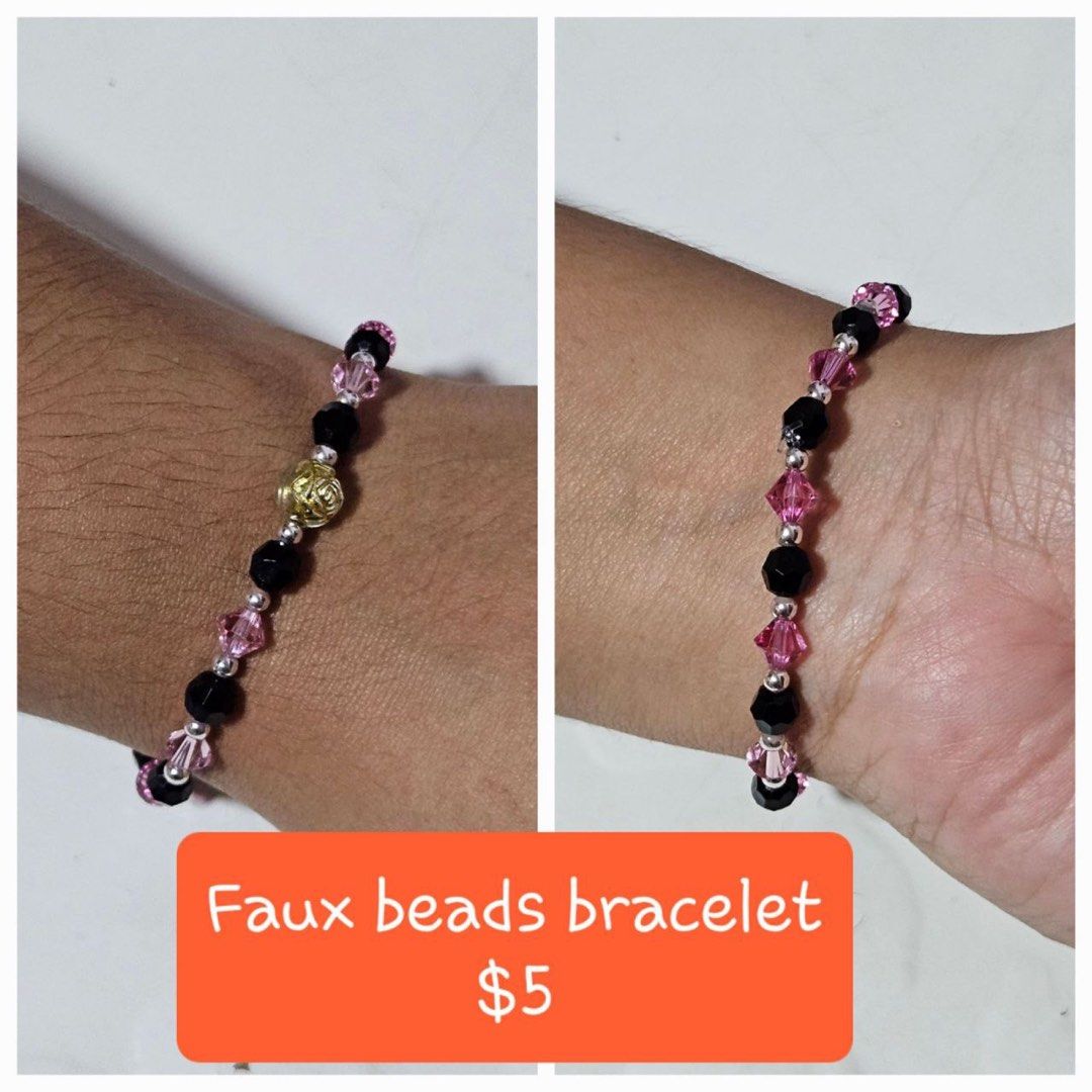 Bracelets (Category: Bracelets) located in Singapore. Submitted by _ayyuuub__ (Listing ID 1263781817, Image 8). Description: Made with faux beads and crystals .