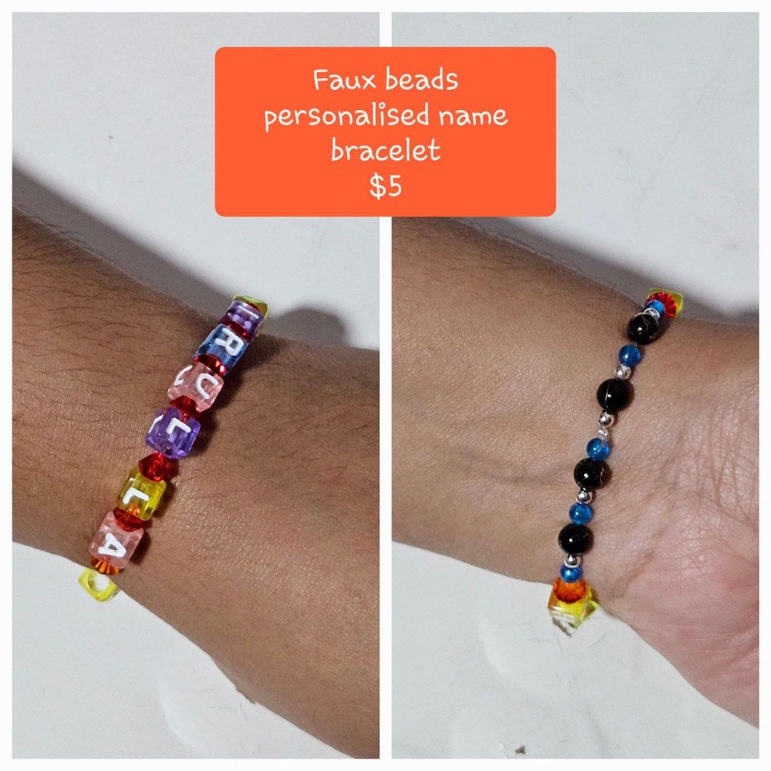 Bracelets (Category: Bracelets) located in Singapore. Submitted by _ayyuuub__ (Listing ID 1263781817, Image 5). Description: Made with faux beads and crystals .