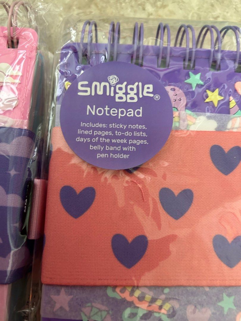 Brand new BN smiggle notepad sticky note day of the week, Hobbies
