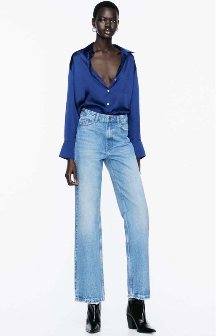 Flowy blue top top