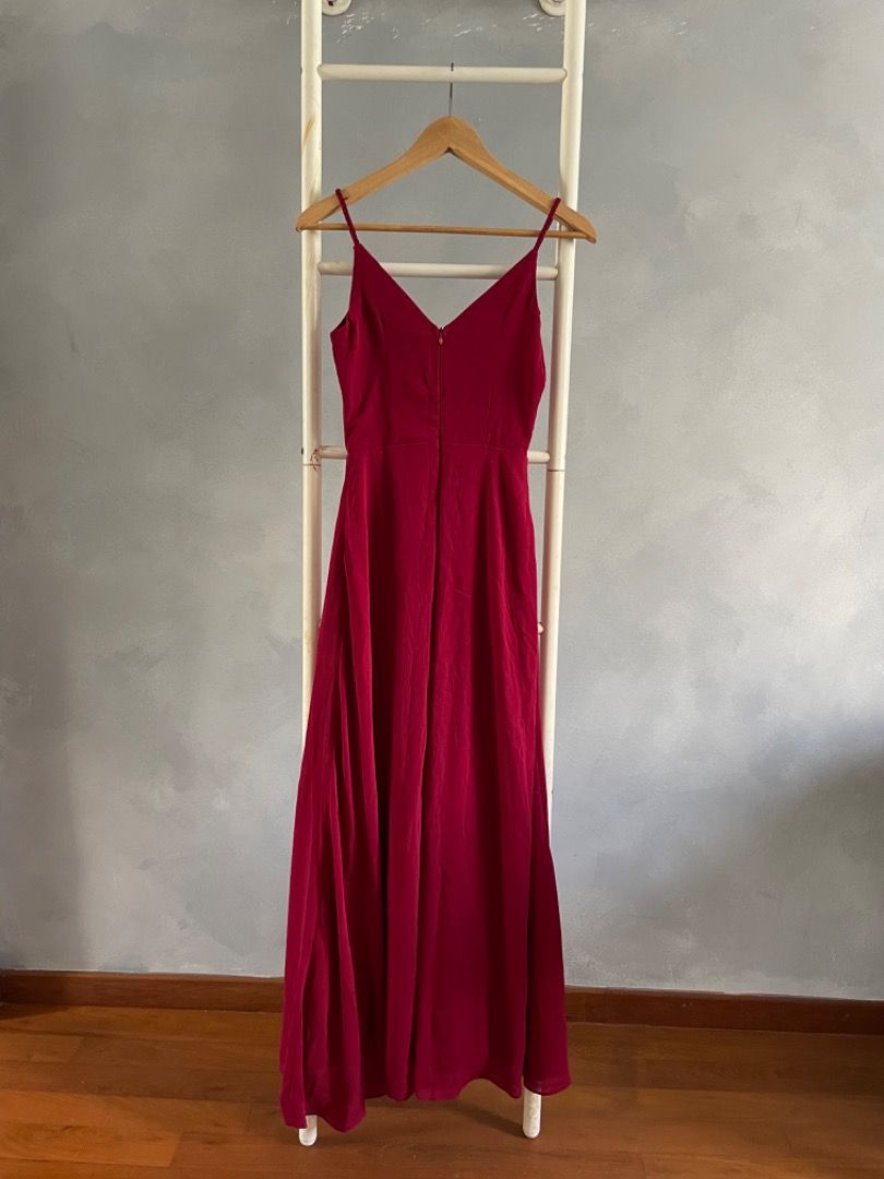 theory burgundy dress Edited Pieces