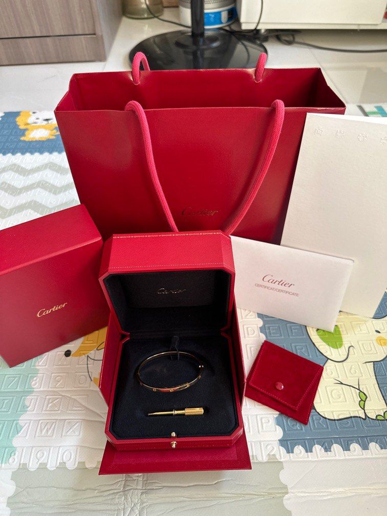 CARTIER UNBOXING - Cartier Love Bracelet Small 15 cm, Cartier Juste Un Clou  Ring Sm