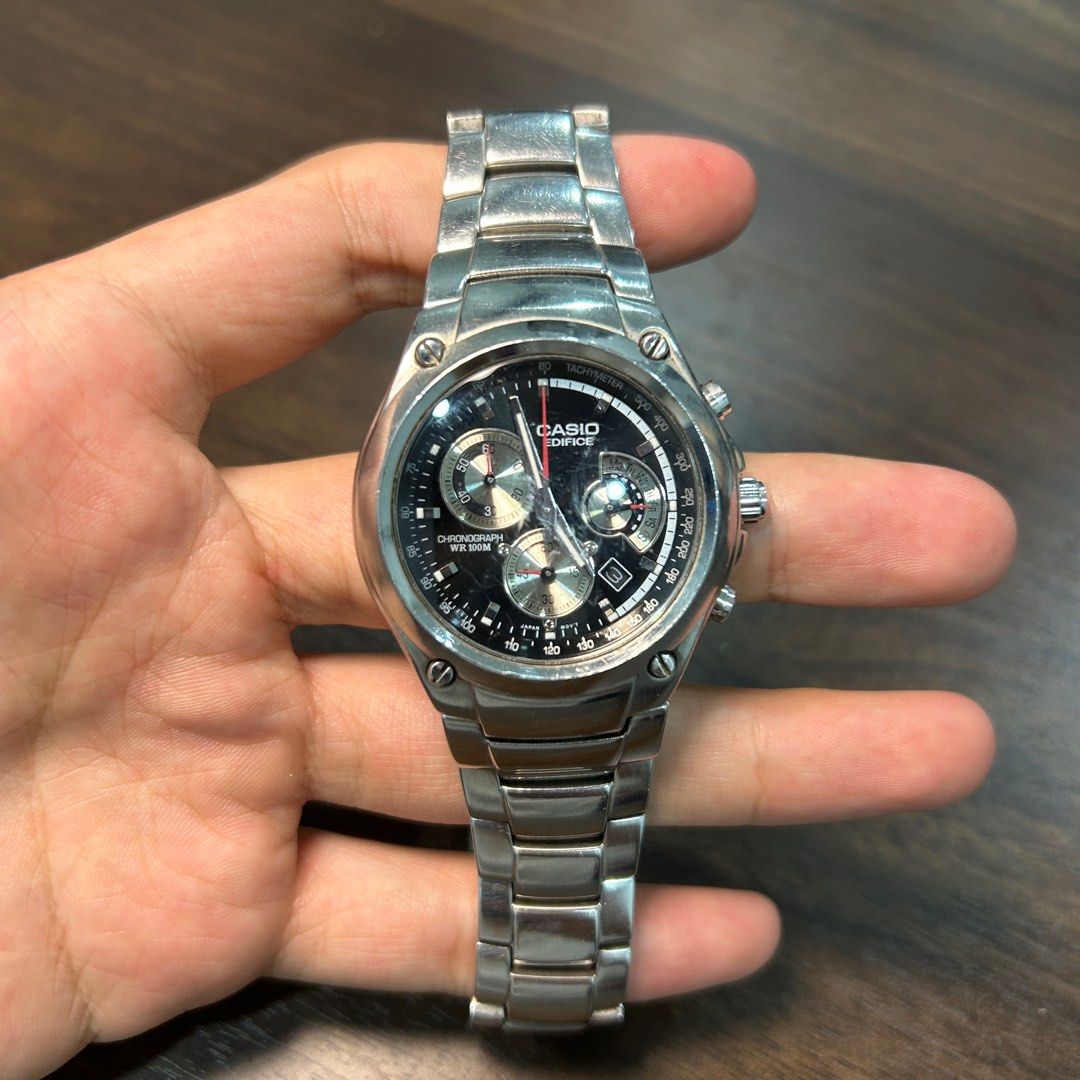 Casio edifice 2025 chronograph wr100m tachymeter