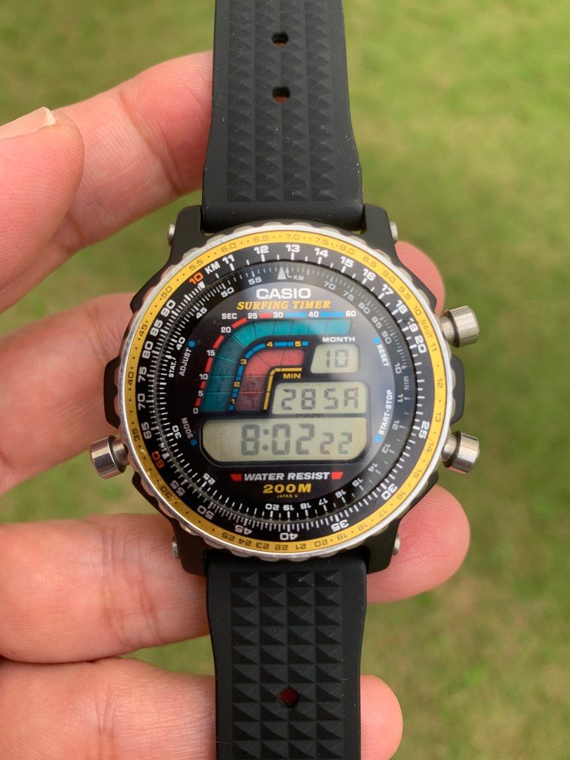 Casio surfing 2025 timer dw 402