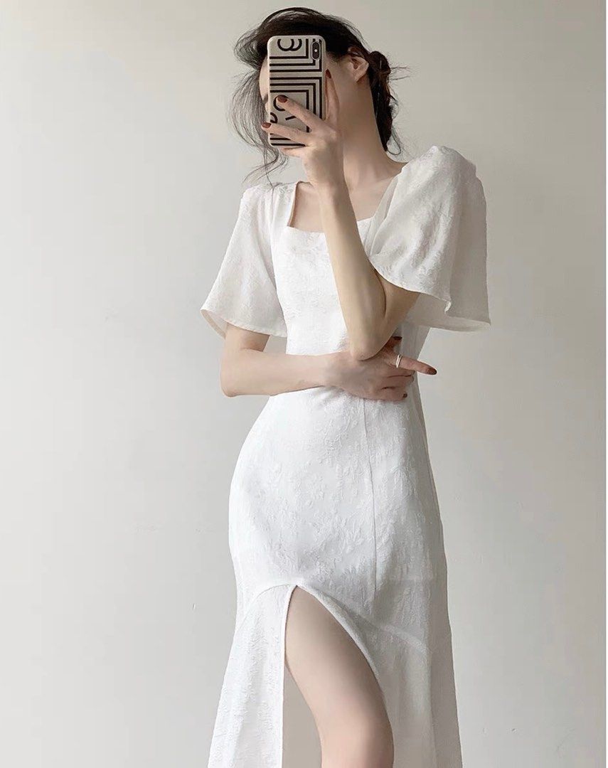 Casual white dress