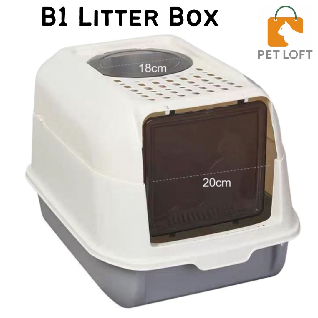 Cat Litter Box B-1 Cat Litter Box Pet Extra Large Litter Box Pee Tray ...