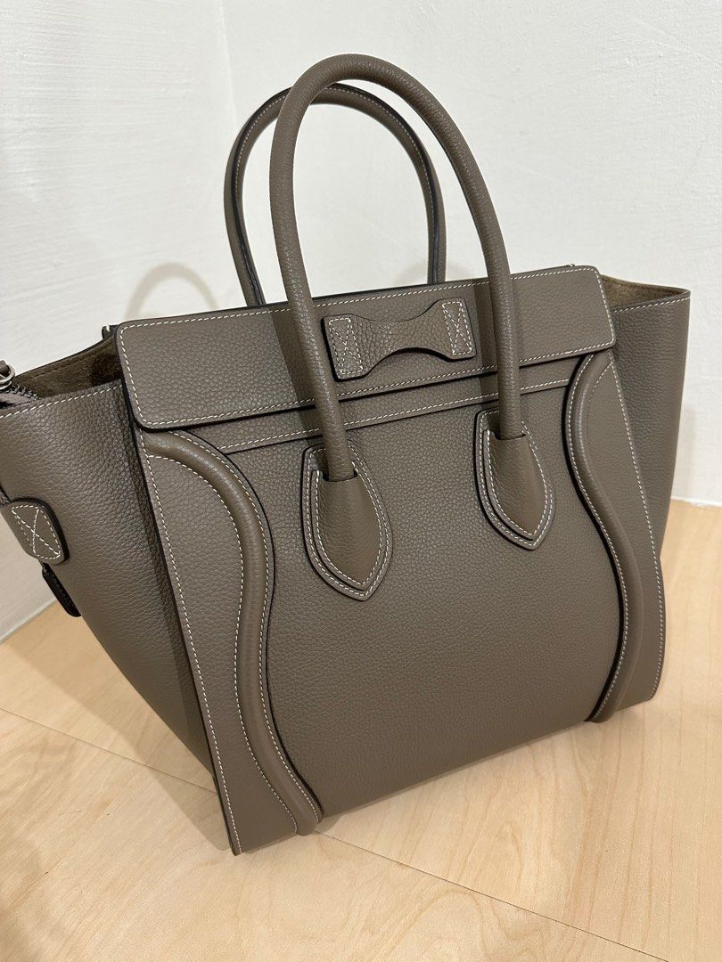 Celine micro luggage grey sale