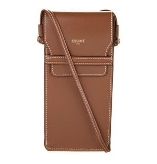 Shop CELINE 2020-21FW Phone Pouch In Triomphe Canvas And Lambskin