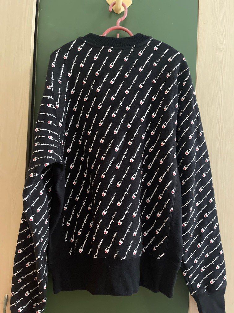 Champion all over print crewneck hot sale