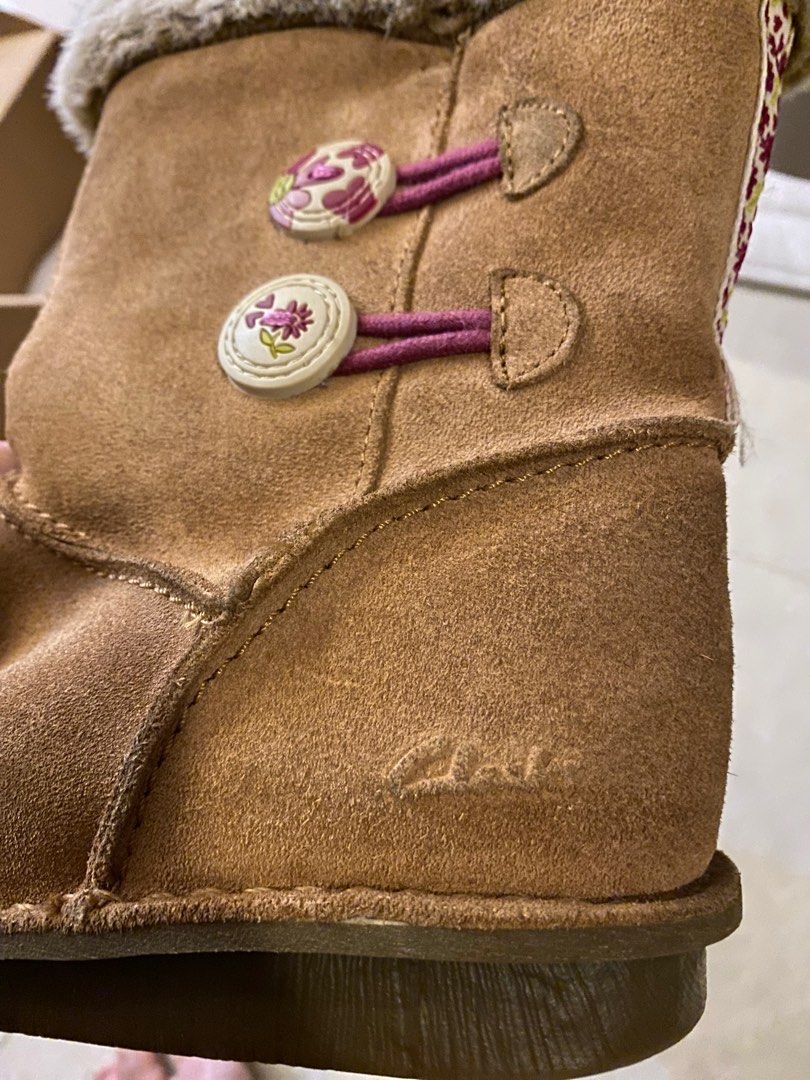 Girls black boots clarks hot sale