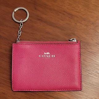 Coach Mini Skinny ID Leather Wallet Keychain Pacific Blue - $28 - From Cali