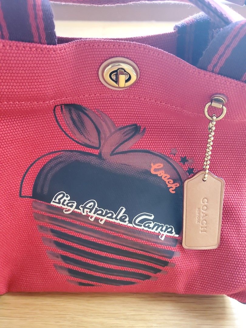Coach red apple bag