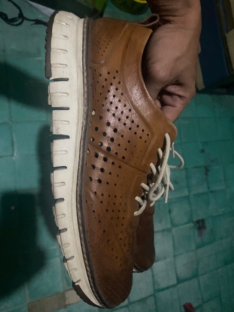 cole haan perforated sneaker