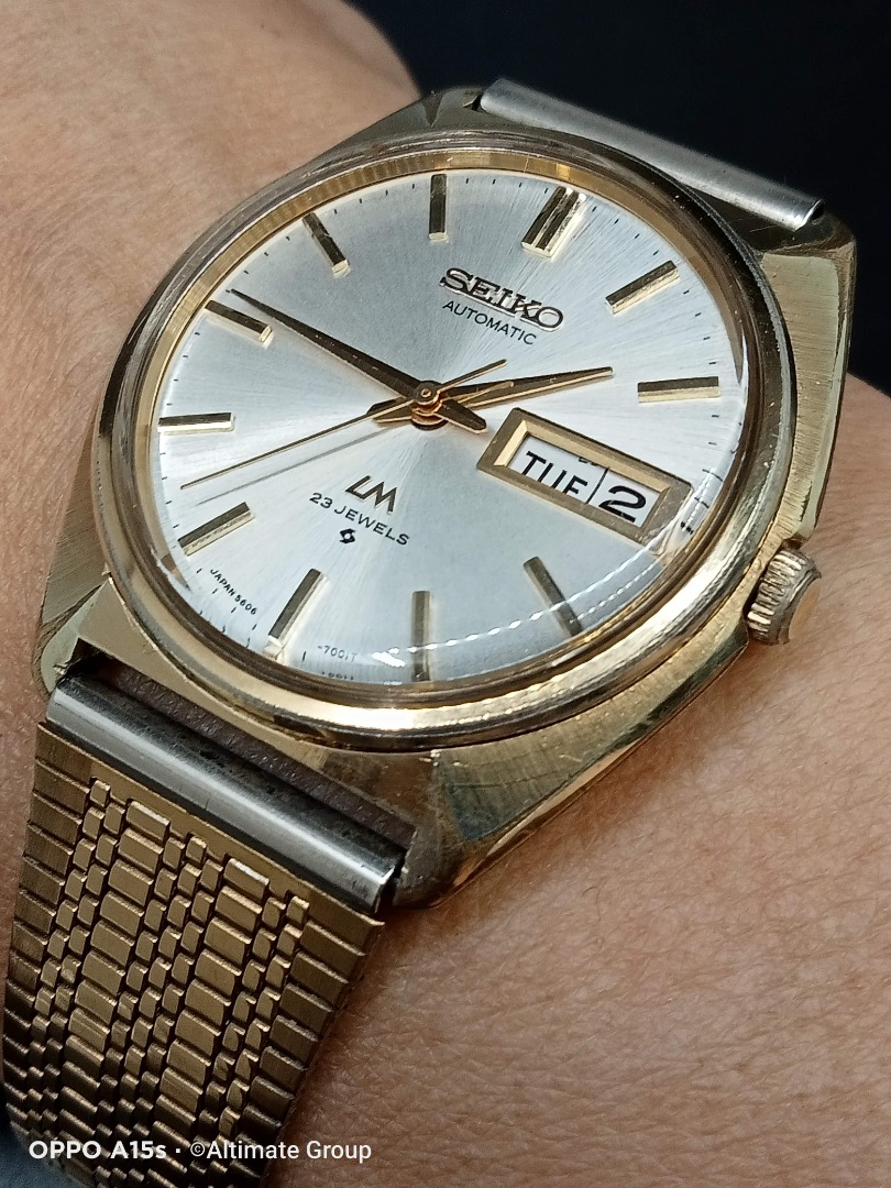 Seiko lm automatic on sale 23 jewels 5606