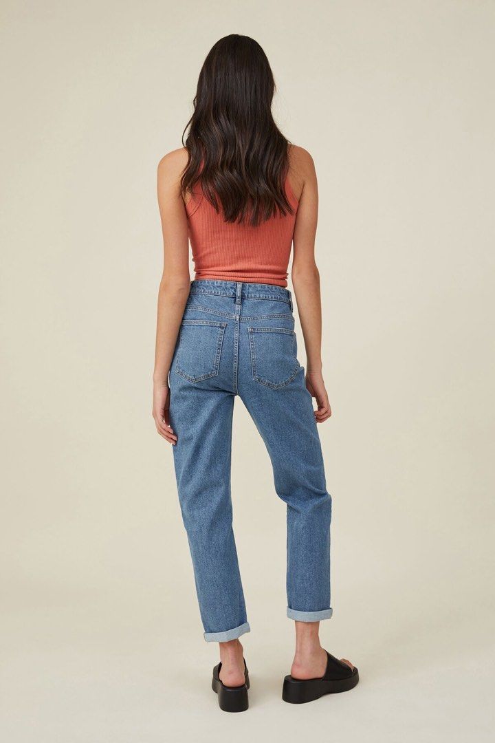 Stretch mom jean cotton on on sale