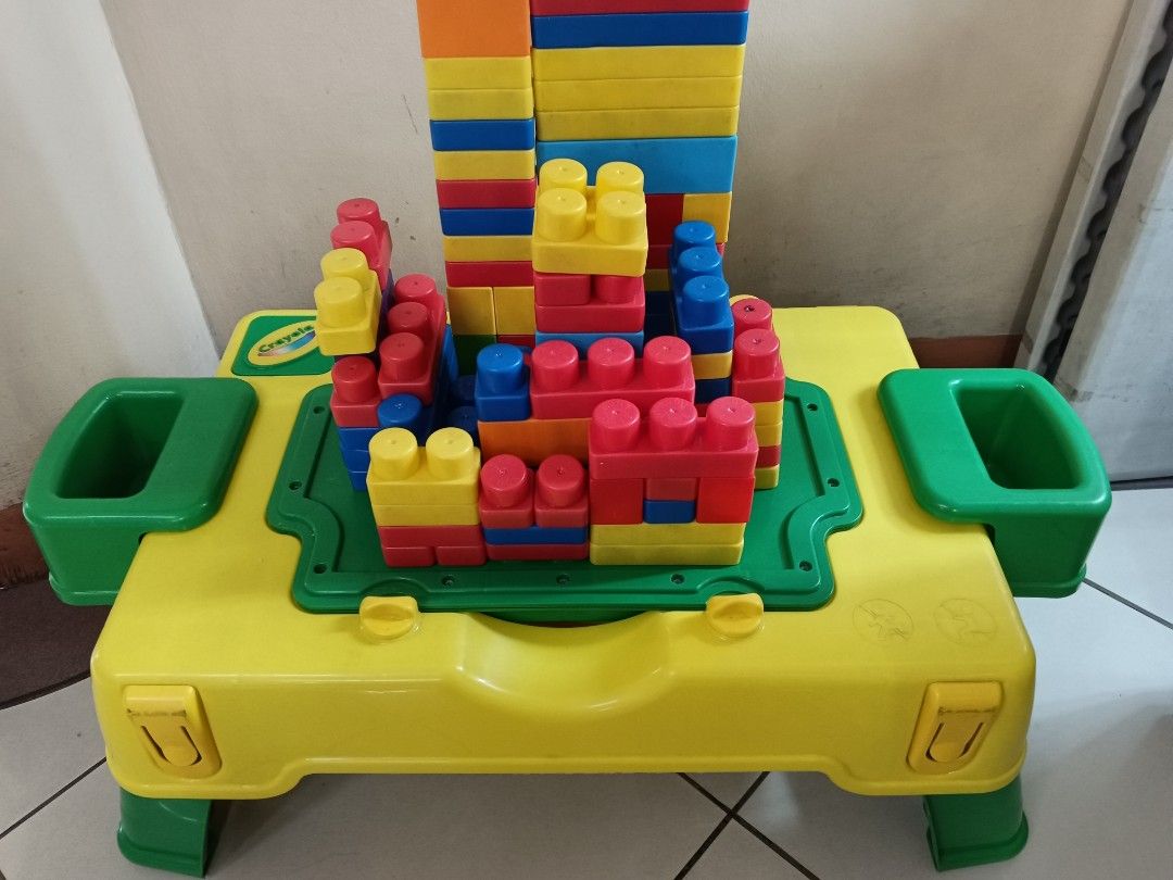 Crayola building blocks activity table shop