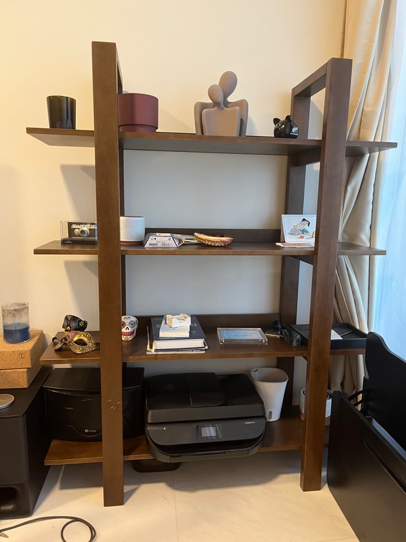 Dark wooden shelves, Furniture & Home Living, Furniture, Shelves