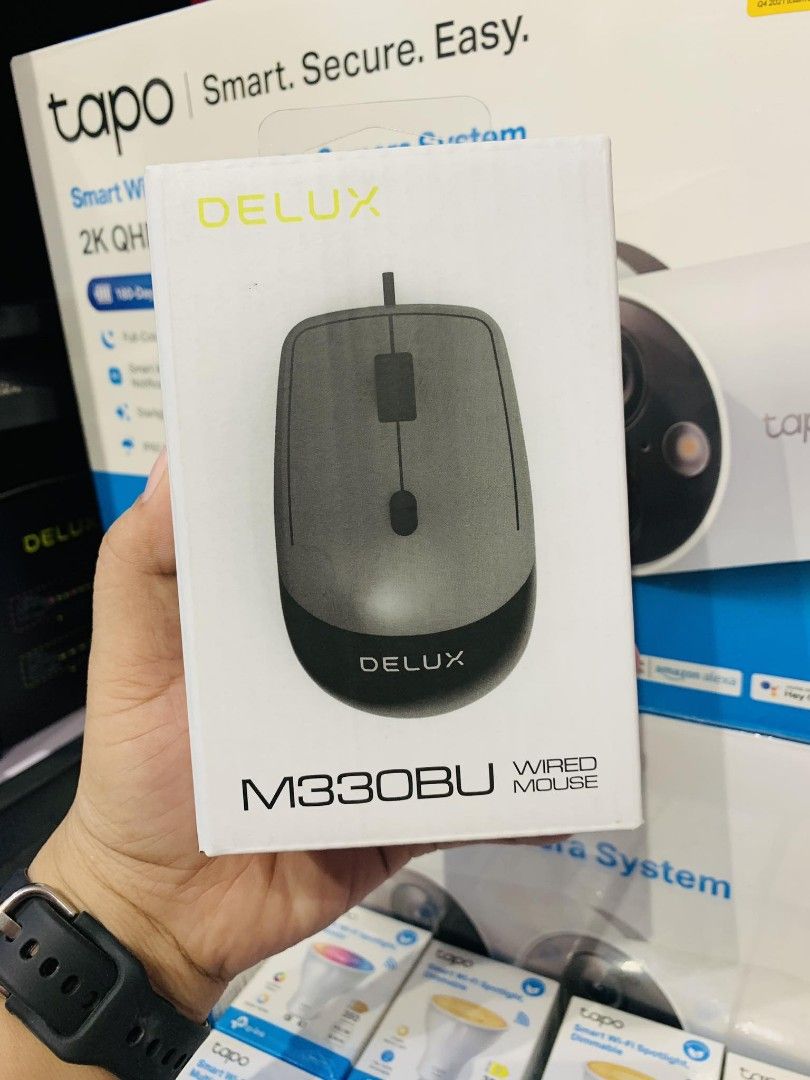 Delux M330BU Wired Optical Mouse Black (Category: Mouse & Mousepads) located in Makati City. Submitted by techubstoreandaccessories (Listing ID 1263743947, Image 1). Description: Delux M330BU Wired Optical Mouse Black On Hand Ready to Ship/Pick-Up‼️ DETAILS: ✅Actual Picture Posted. ✅BRAND NEW & ORIGINAL. ✅7 Days Replacement for Factory Defects and 1year Limited Warranty. (Terms and conditions apply). ✅With Sales Invoice (BIR REGISTERED) and Warra