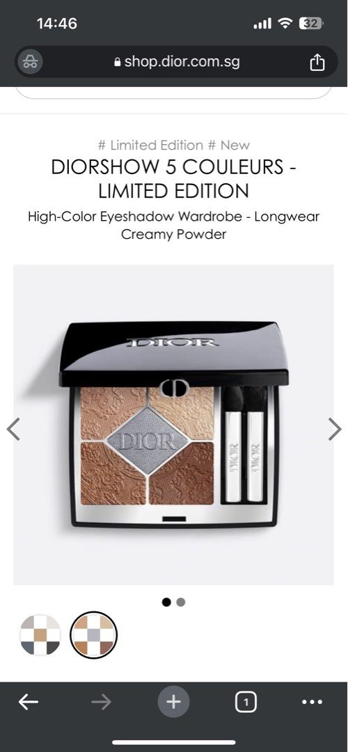 Dior Eyeshadow Palette holiday 2023, Beauty & Personal Care, Face