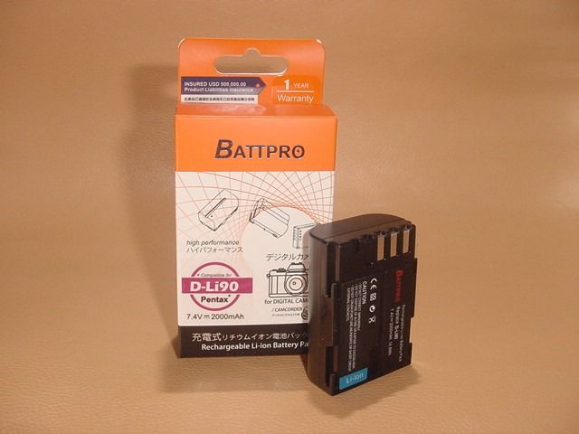 PATONA Batteria D-Li90 1400mAh Per Pentax 645D, K-1, K-3, K-5, K-7 – Sostituto Affidabile Per DSLR - 4