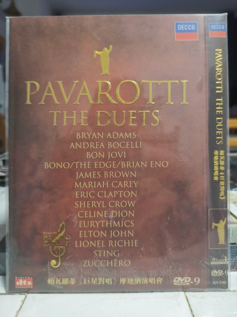 Celine pavarotti duets top
