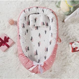 Essential Baby or Newborn Bed Nest with Baby Pillow & Extra Slipcover