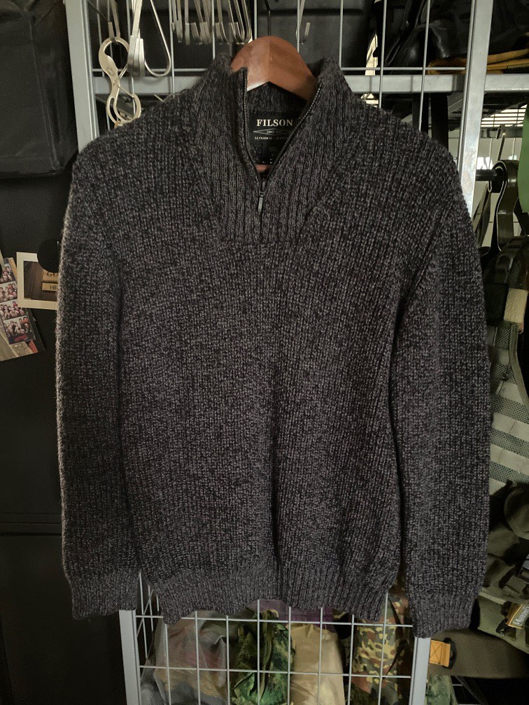 Filson zip neck sweater deals
