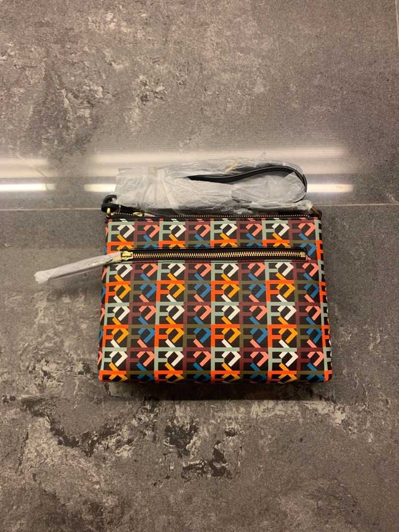 Fossil fiona printed medium crossbody top