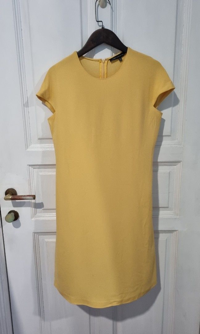 Calvin klein yellow dress sales