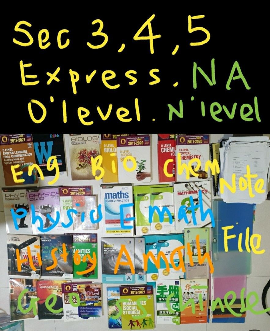*FREE guide notes with selected textbooks purchased ( sec 3 sec 4 sec 5 ...
