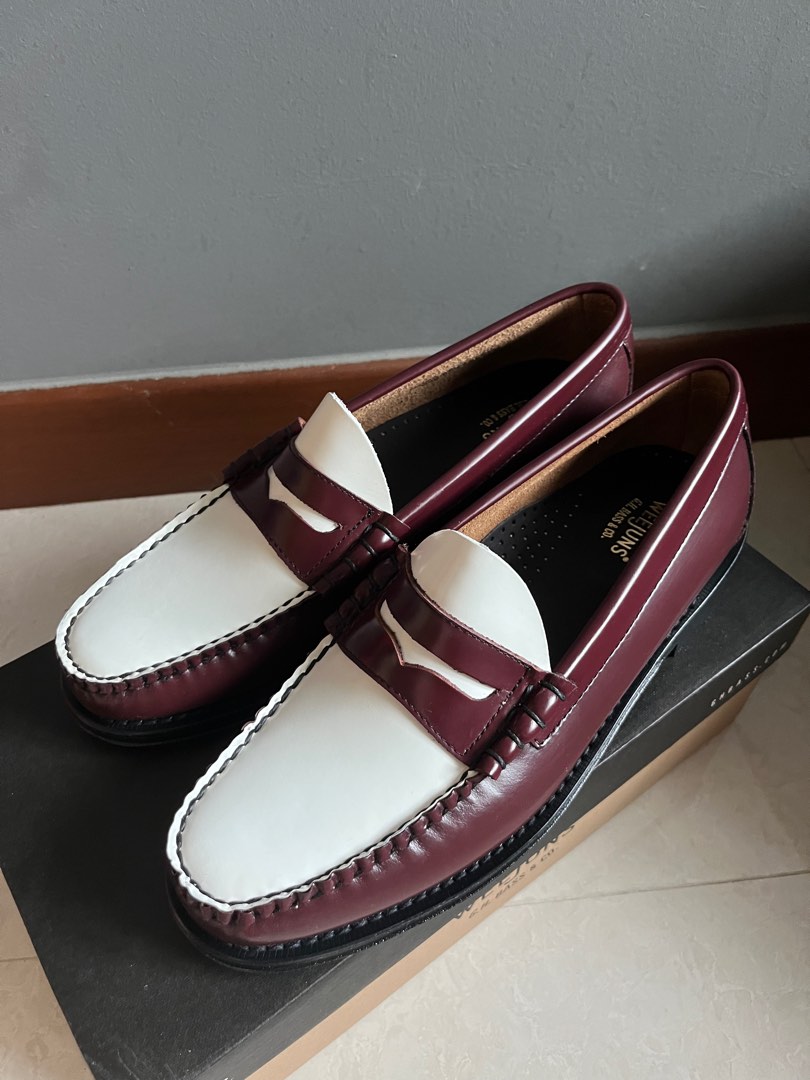 G.H.BASS two tone penny loafer US7.5 最新最全の - 靴