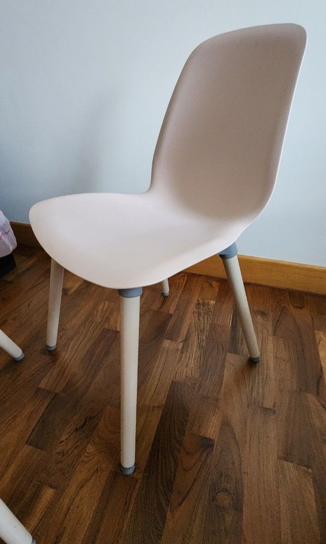 Good condition Leifarne Ikea chairs pink 2 nos. Price for 2 nos