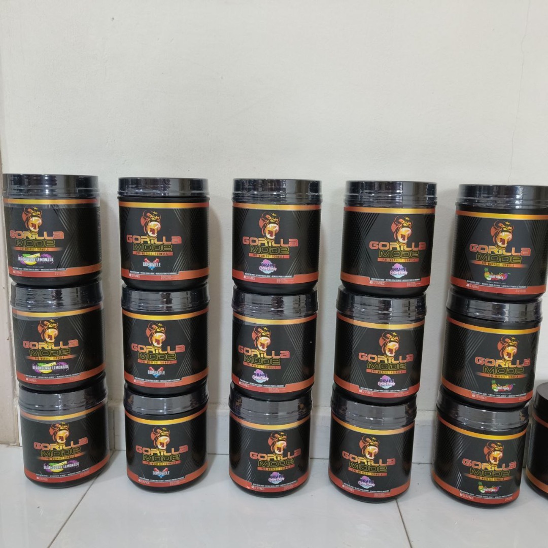 Gorilla Mode Pre Workout multiple Flavors ava, Health & Nutrition
