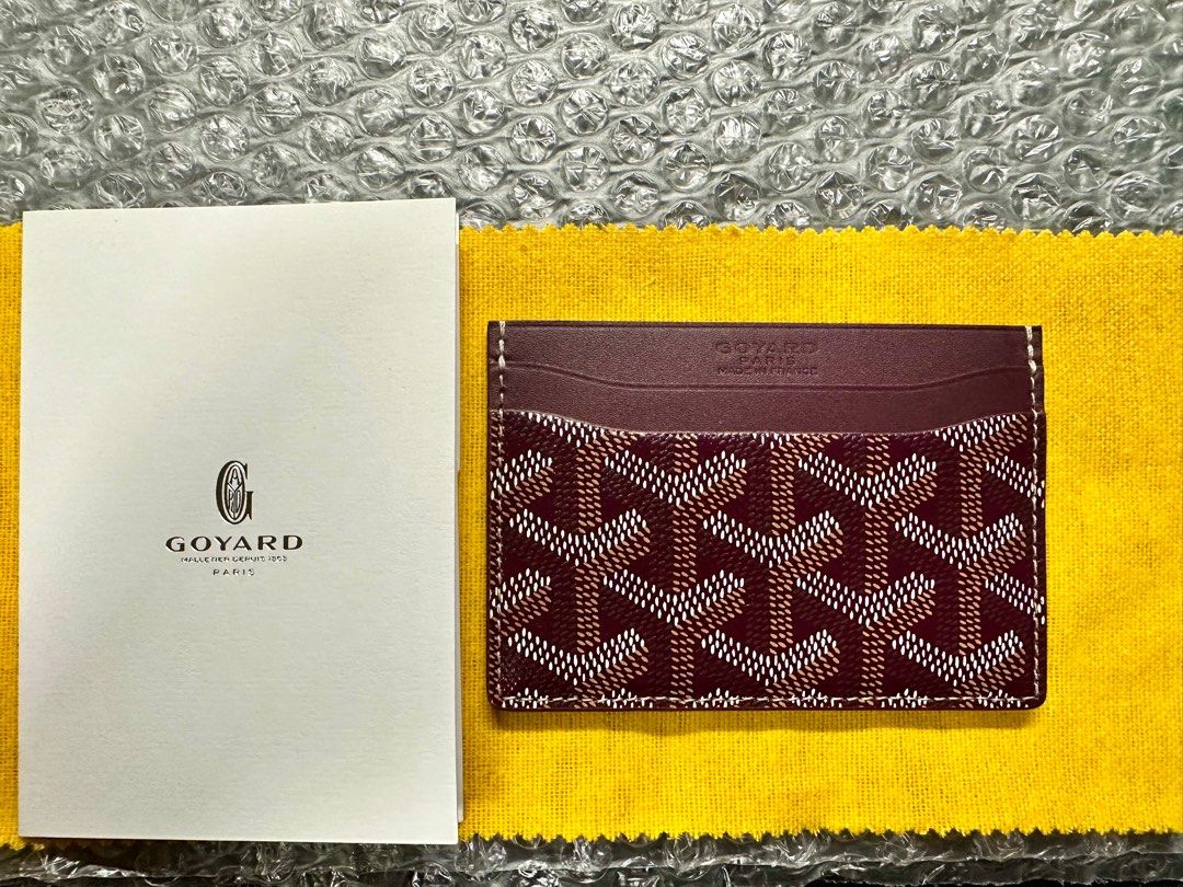 Goyard Saint Sulprice Burgendy comes w Receipt from Paris Boutique Luxury Accessories on Carousell