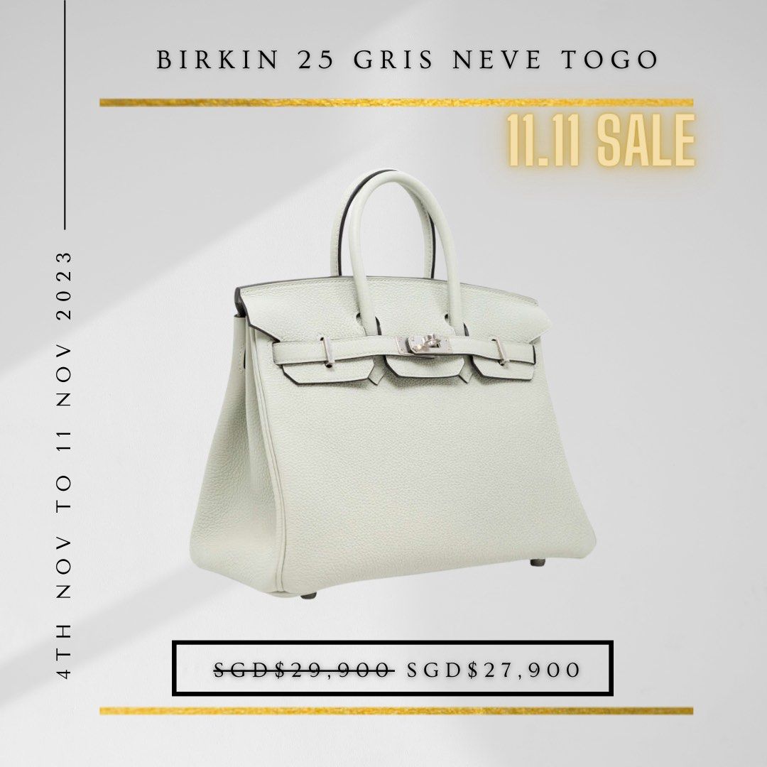 Birkin25 touch, new arrival! Import togo leather with alligator