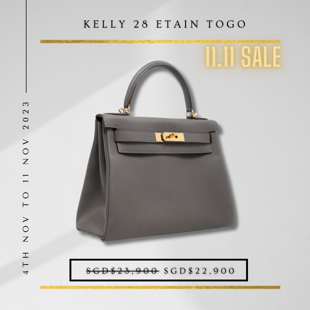 Hermes Kelly 20 in Black phw ( Mini Kelly ), Luxury, Bags & Wallets on  Carousell